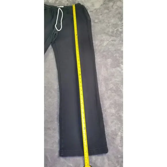 True Religion Basic Sweatpants Unisex Black Size L 100% Cotton Made In USA C32 - Picture 2 of 9